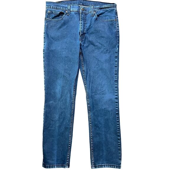 Levi's 511 High Waisted Medium Wash Denim Slim Jeans Men's Size 38 x 30 Blue - Picture 1 of 10